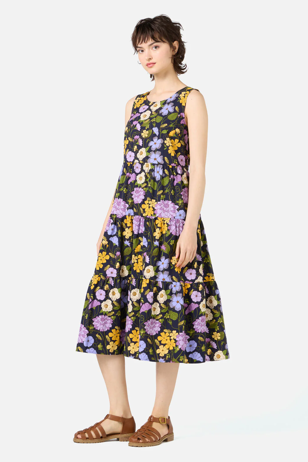 Grasshopper Floral Midi Dress - Image 3