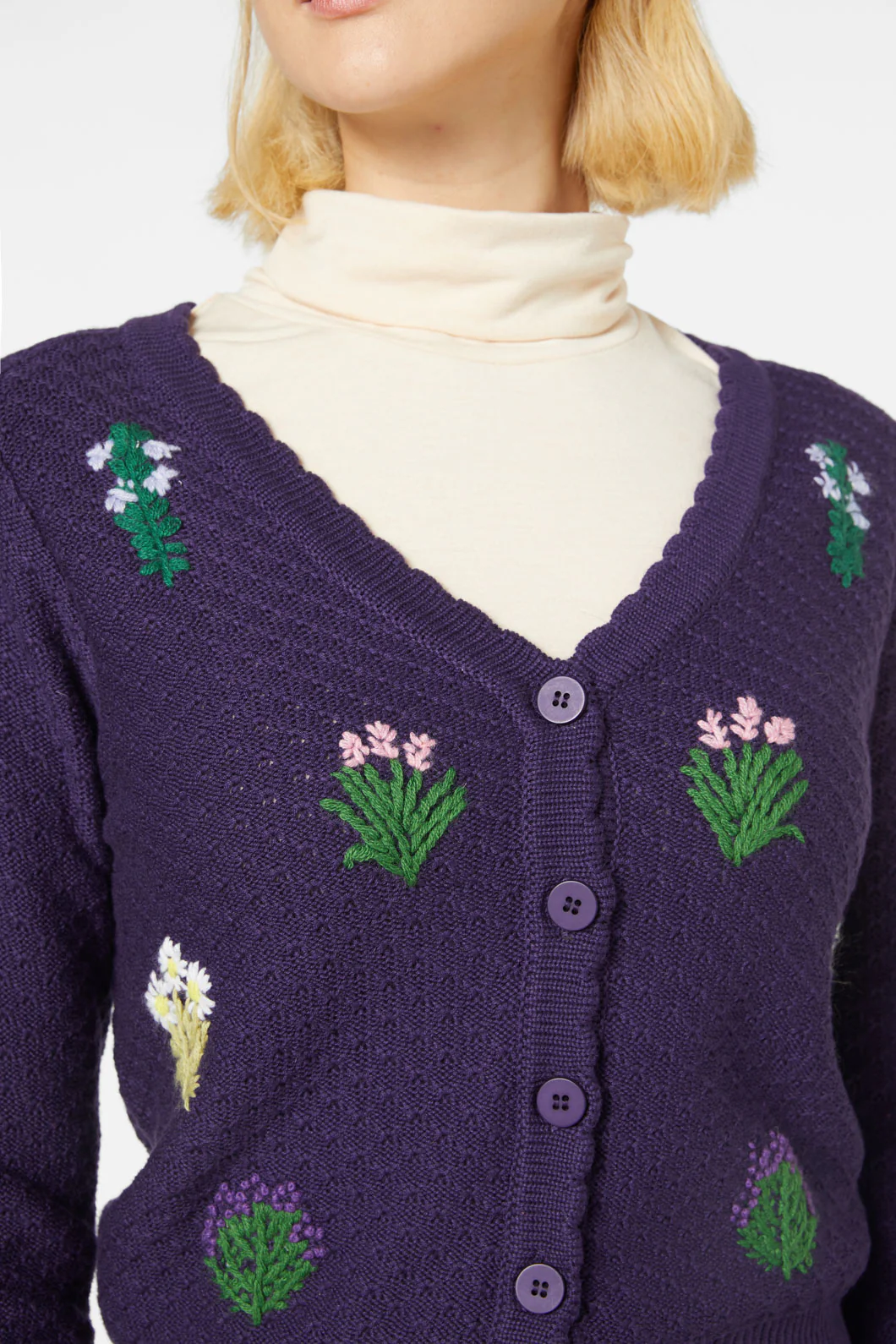Herb Embroidered Cardi - Image 5
