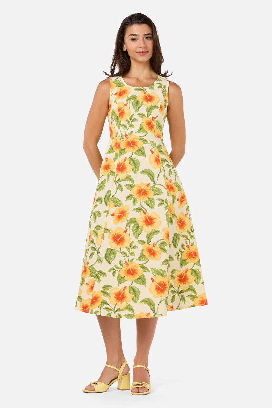 Hibiscus Summer Midi Dress - Image 2