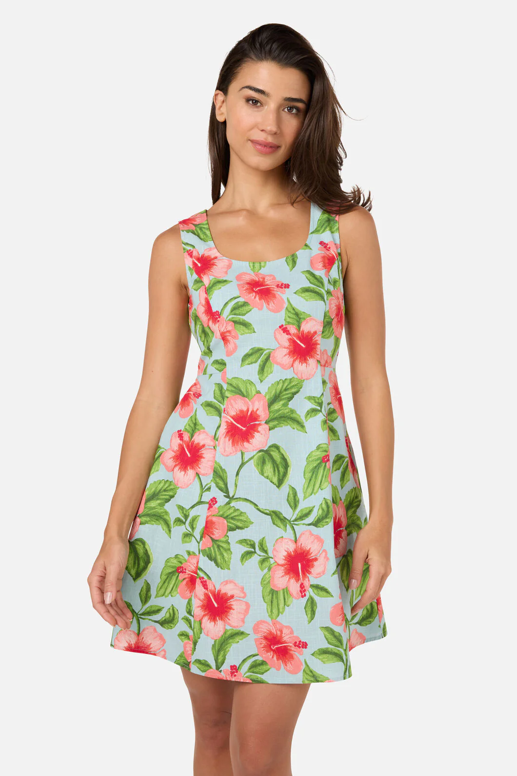 Hibiscus Summer Mini Dress - Image 2