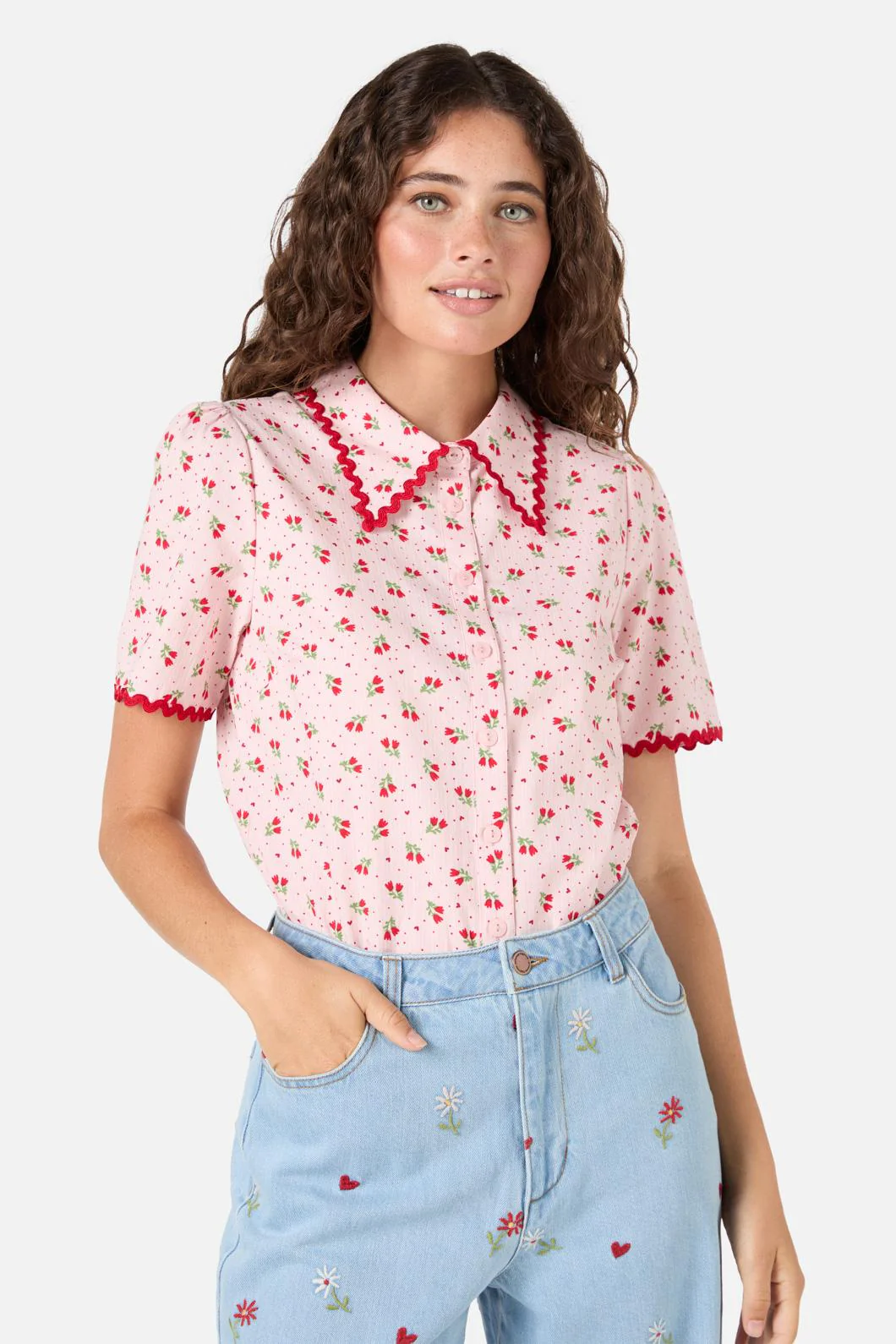 Holly Short Sleeve Blouse - Image 2