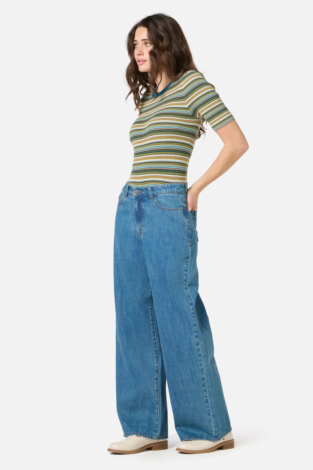 Ivy Mid Rise Striaght Leg Jean - Image 3