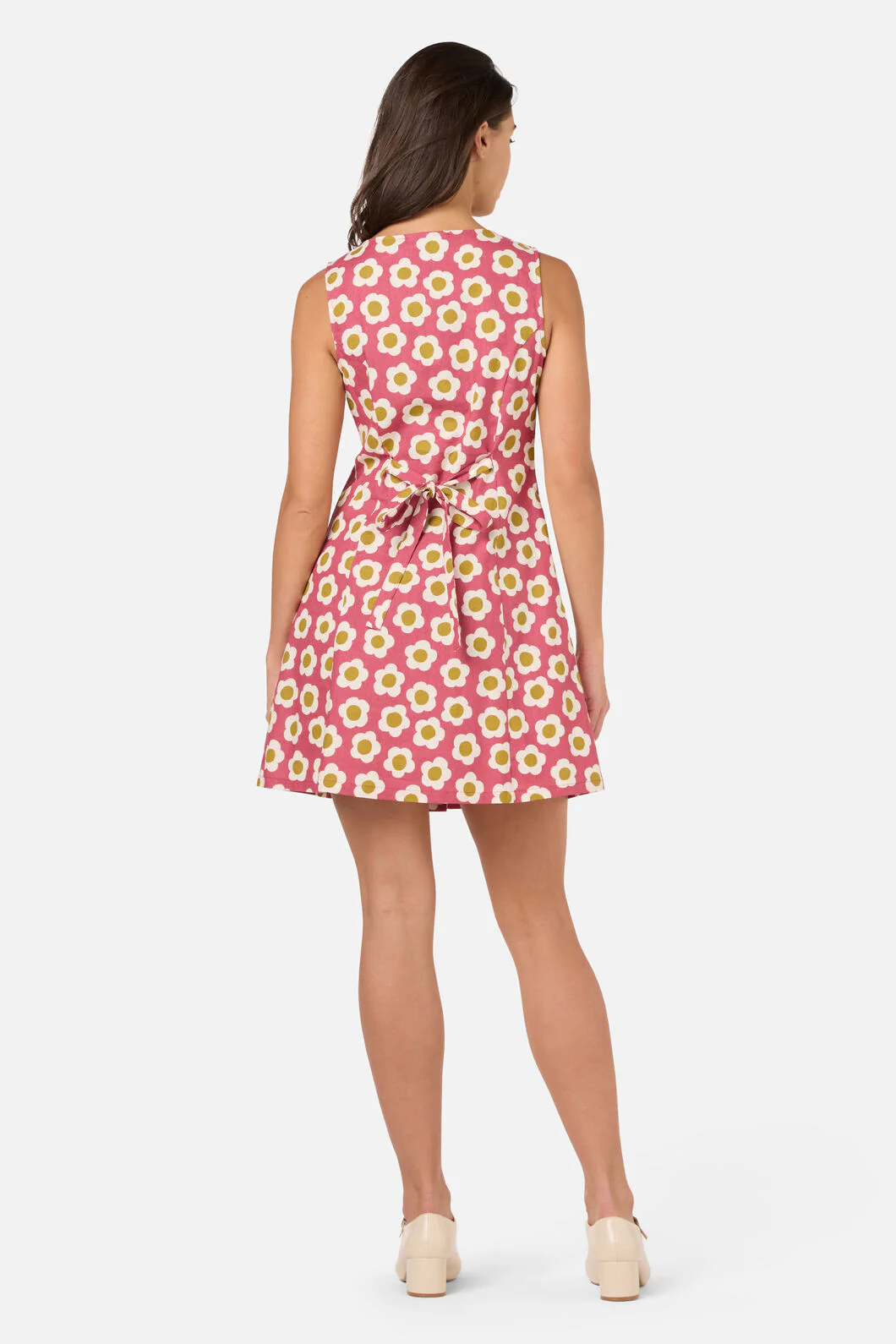 Janie 60'S Button Mini Dress - Image 4