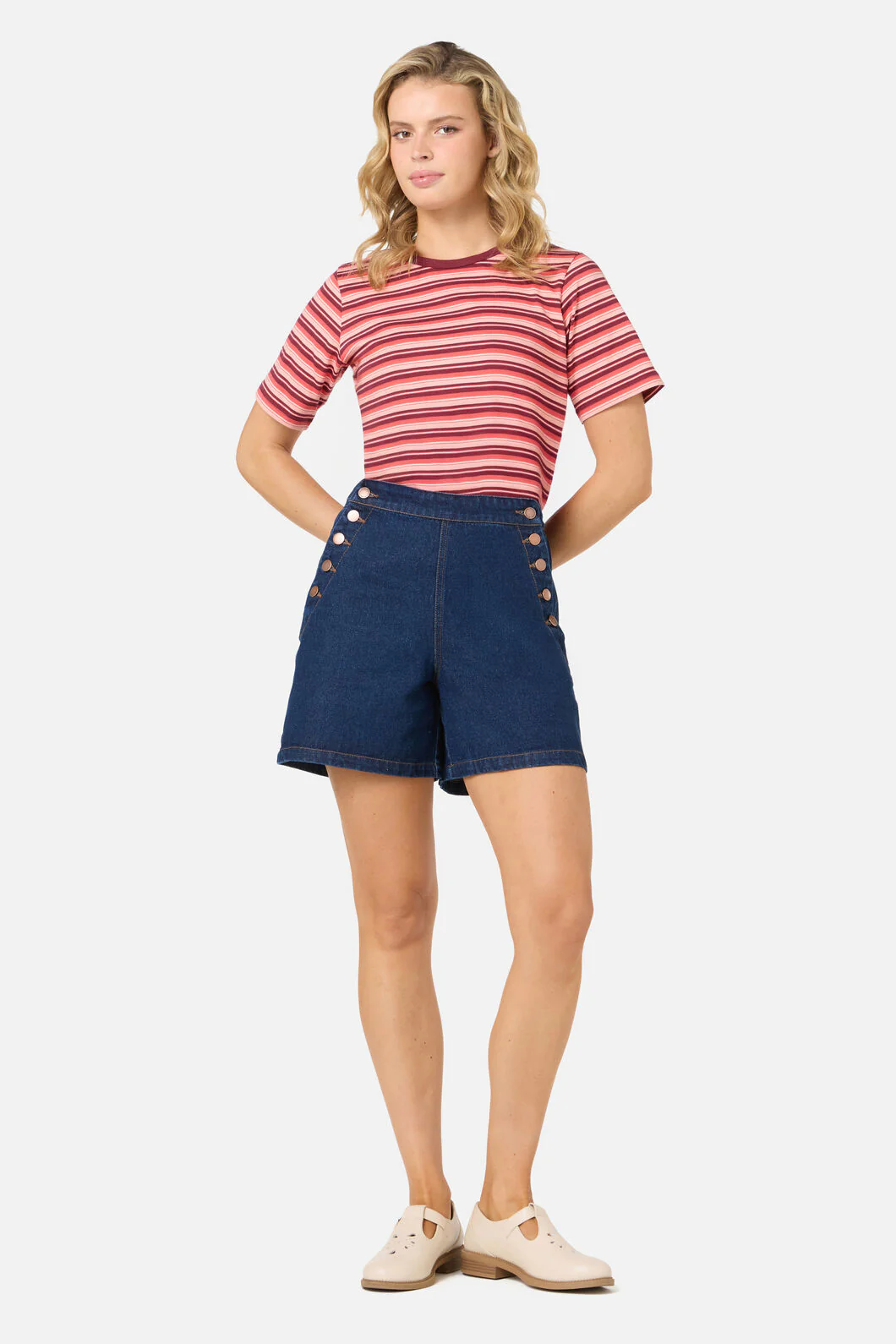 Judy Retro Stripe Tee - Image 8