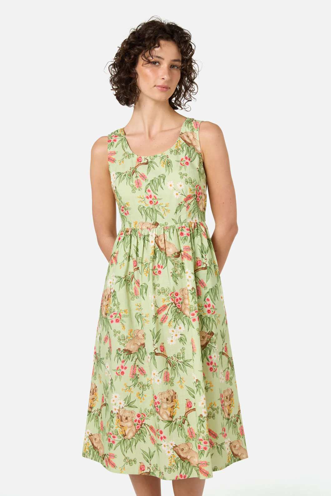 Koala Sleeveless Midi Dress - Image 5