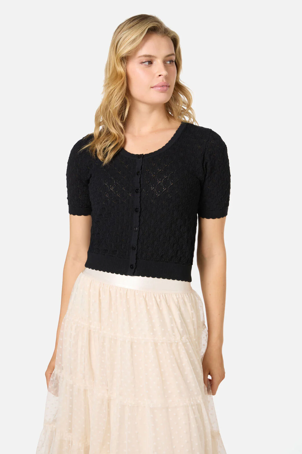 Lacey Short Sleeve Cardigan - Image 2
