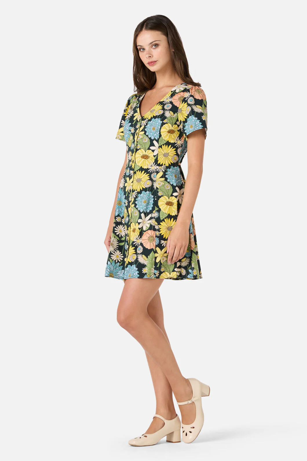 Leonie Floral Mini Dress - Image 5