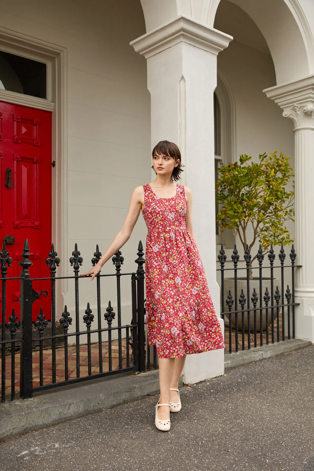 Libby Bee Ditsy Midi Dress