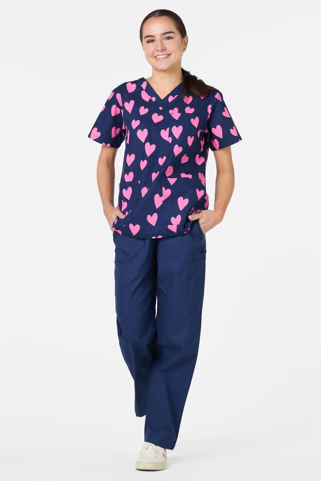 Lovehearts Top&Pant Scrub Set - Image 2