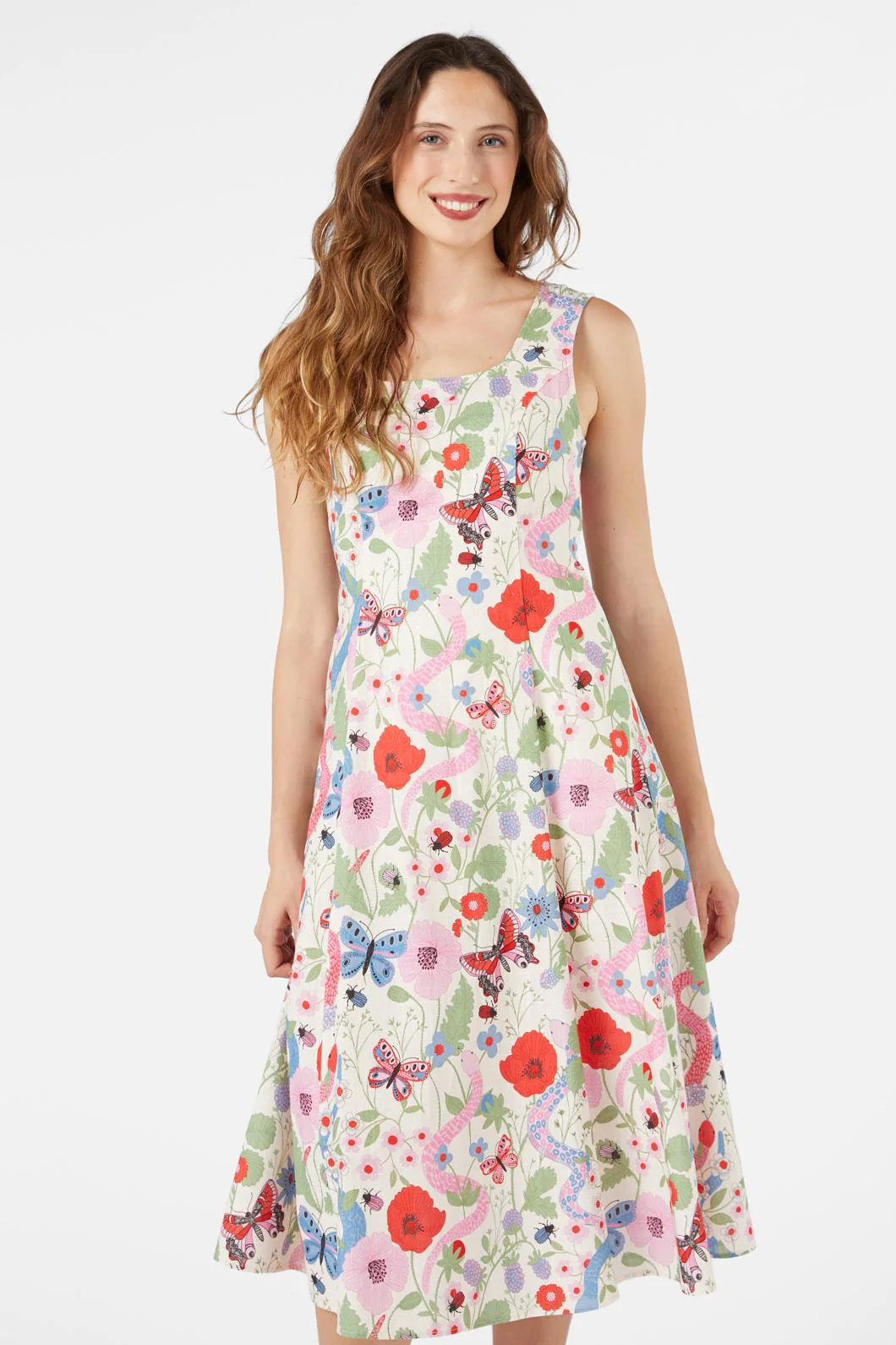 Luna Snake Midi Dress - Image 3