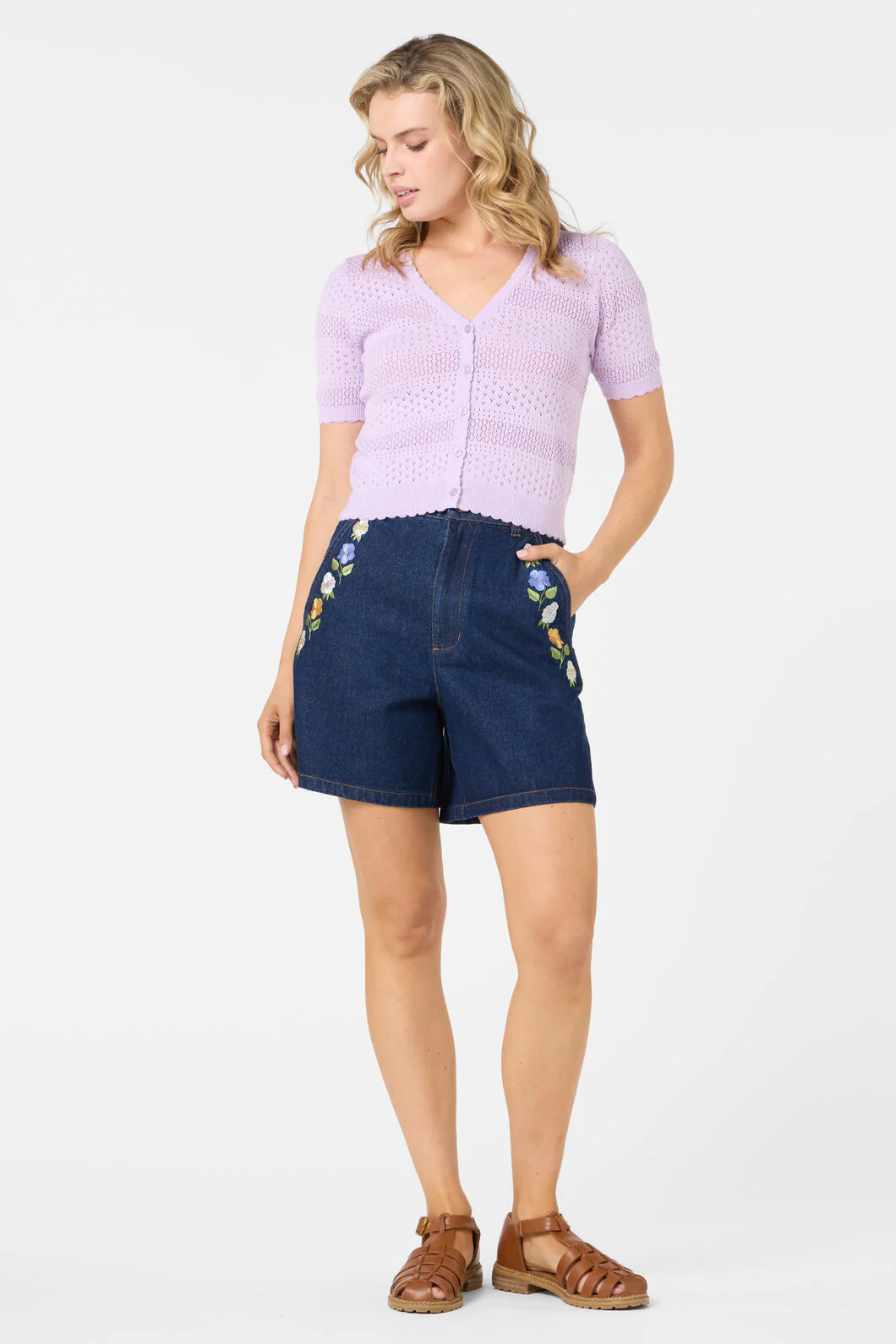 Mae Short Sleeve Cardigan - Image 10