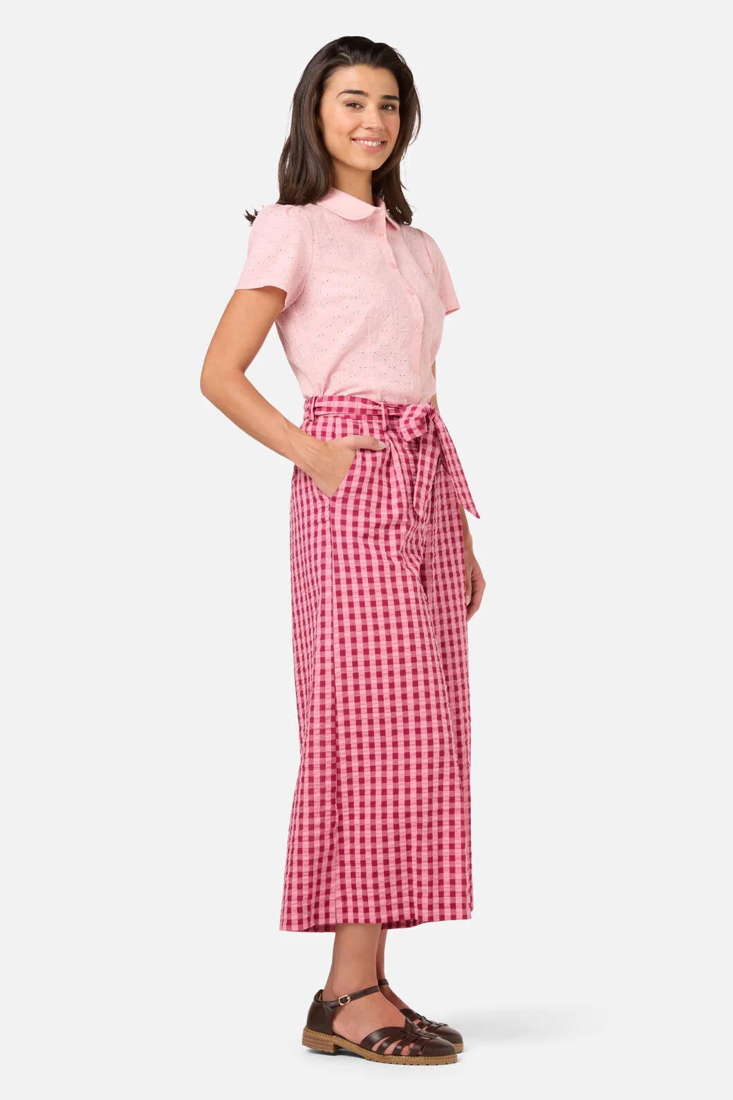 Margot Check Culotte - Image 3