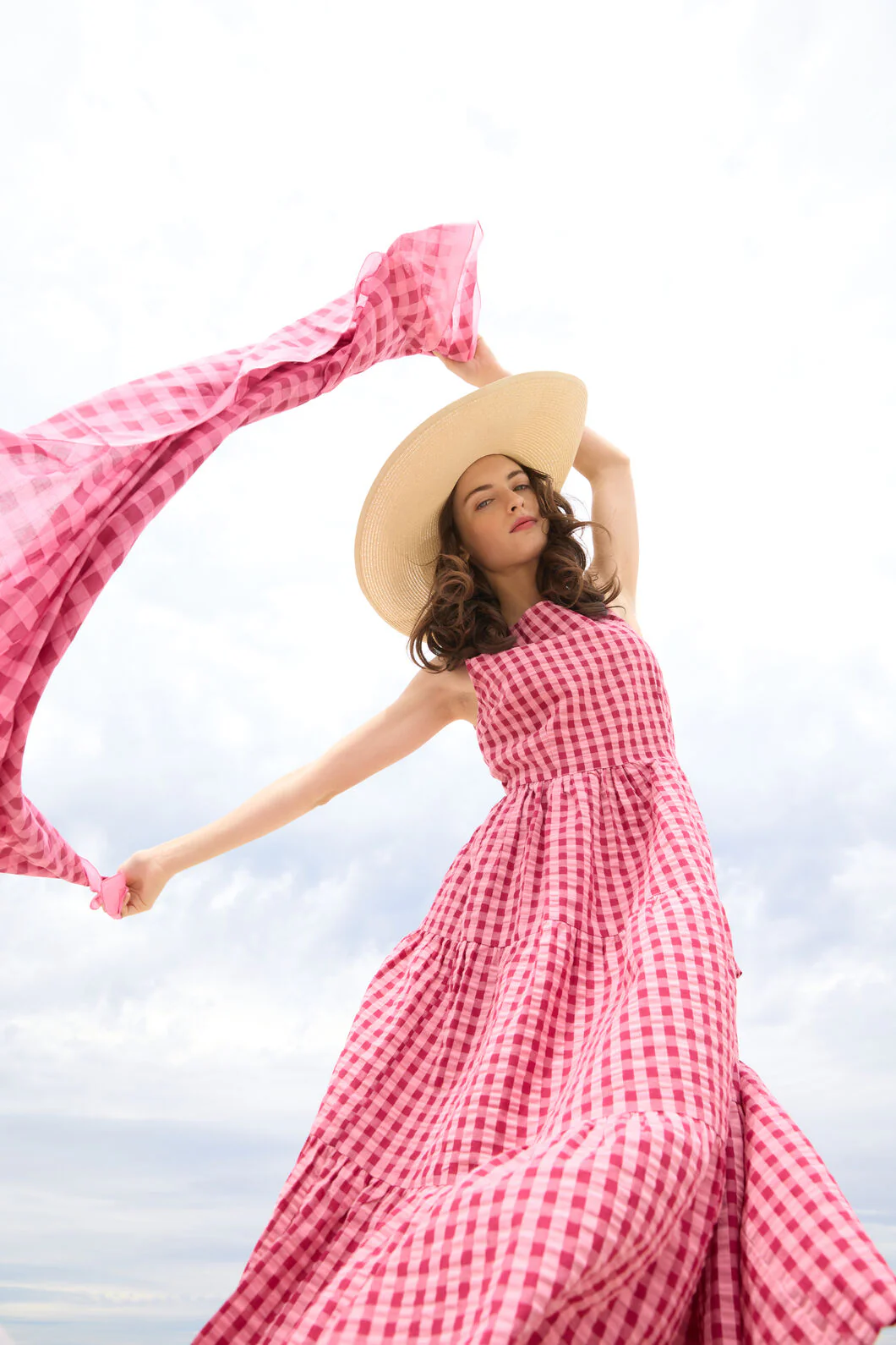 Margot Check Midi Dress - Image 3
