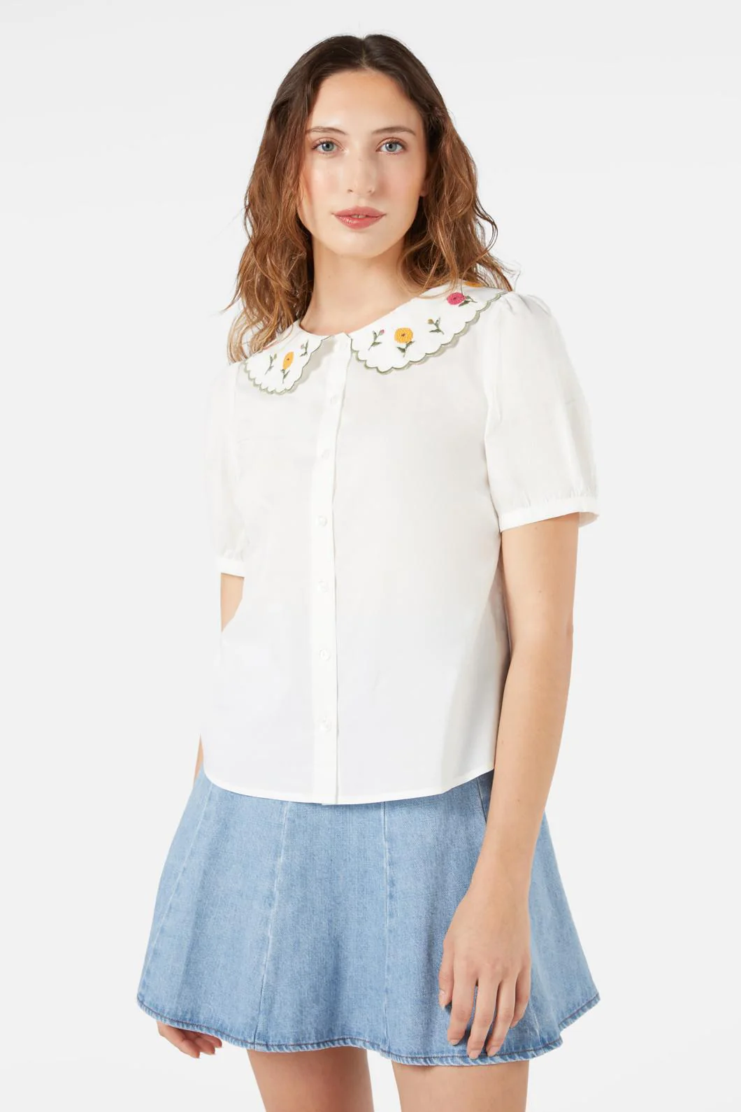 Marie Fleur Emb Blouse - Image 2