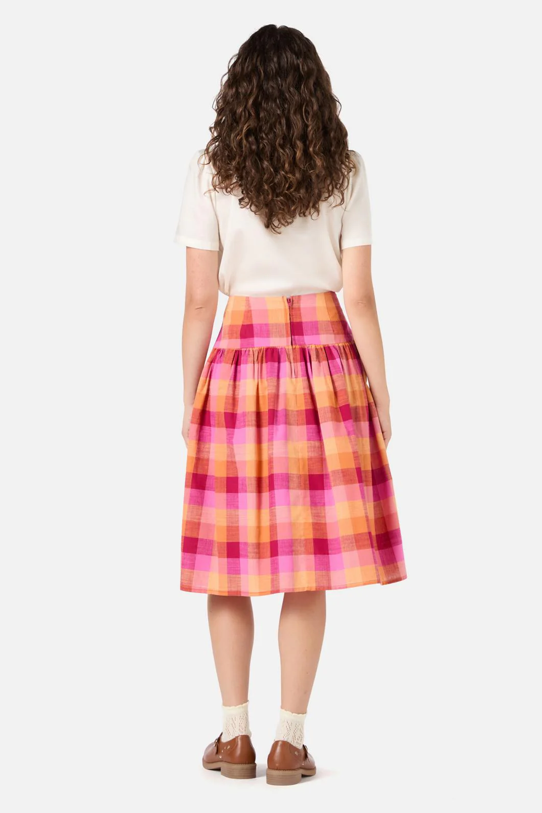 Maxine Check Midi Skirt - Image 5