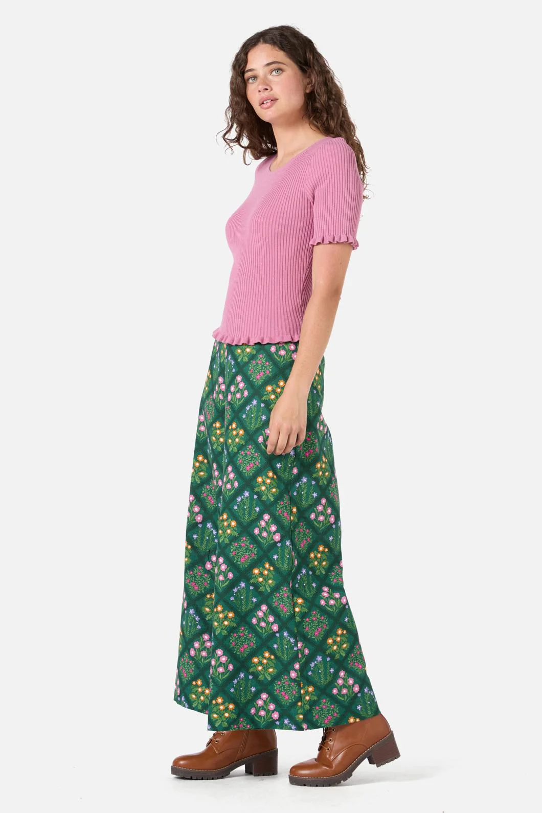 Maya Ruffle Rib Knit Top - Image 3