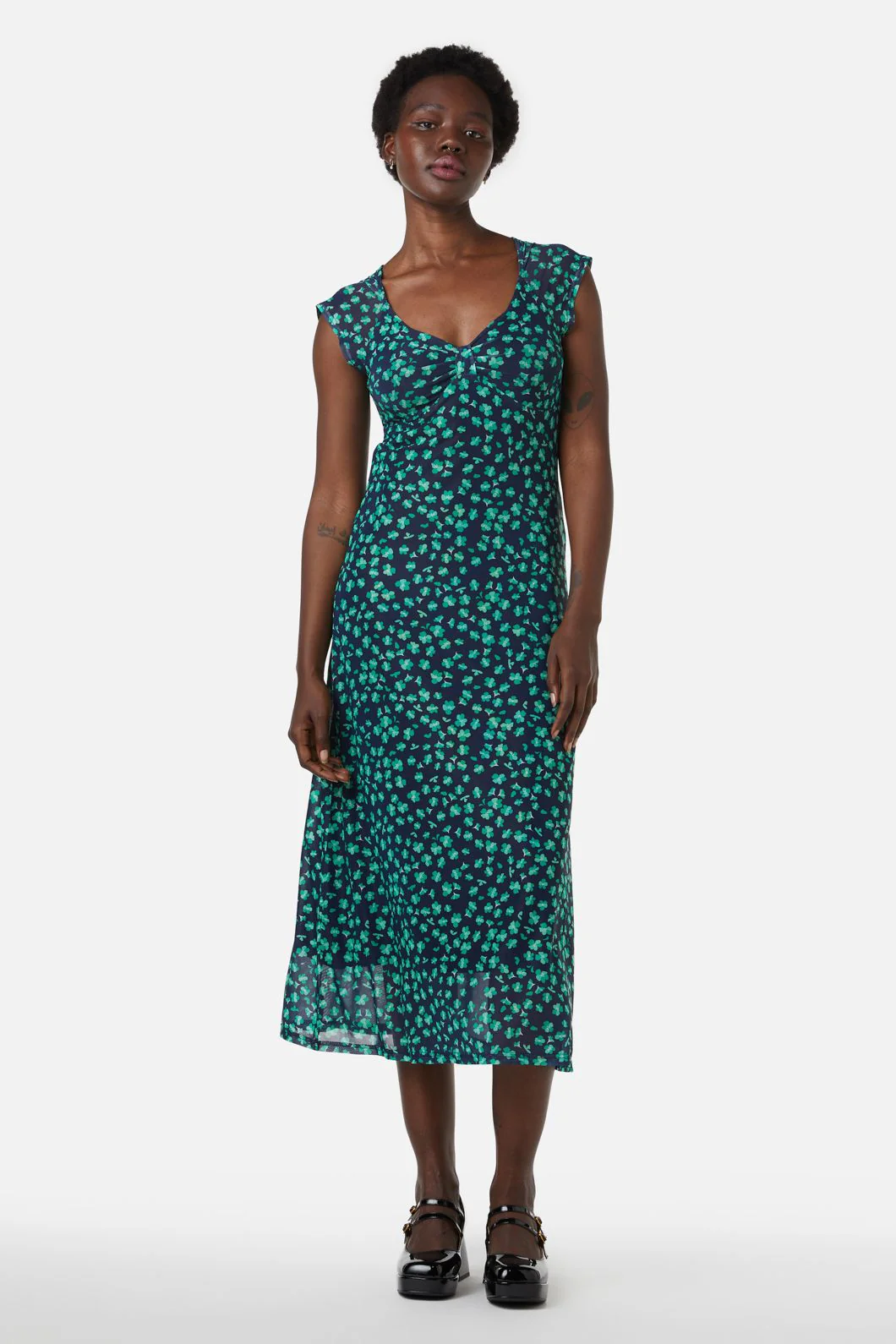 Mille Fleur Mesh Dress - Image 3