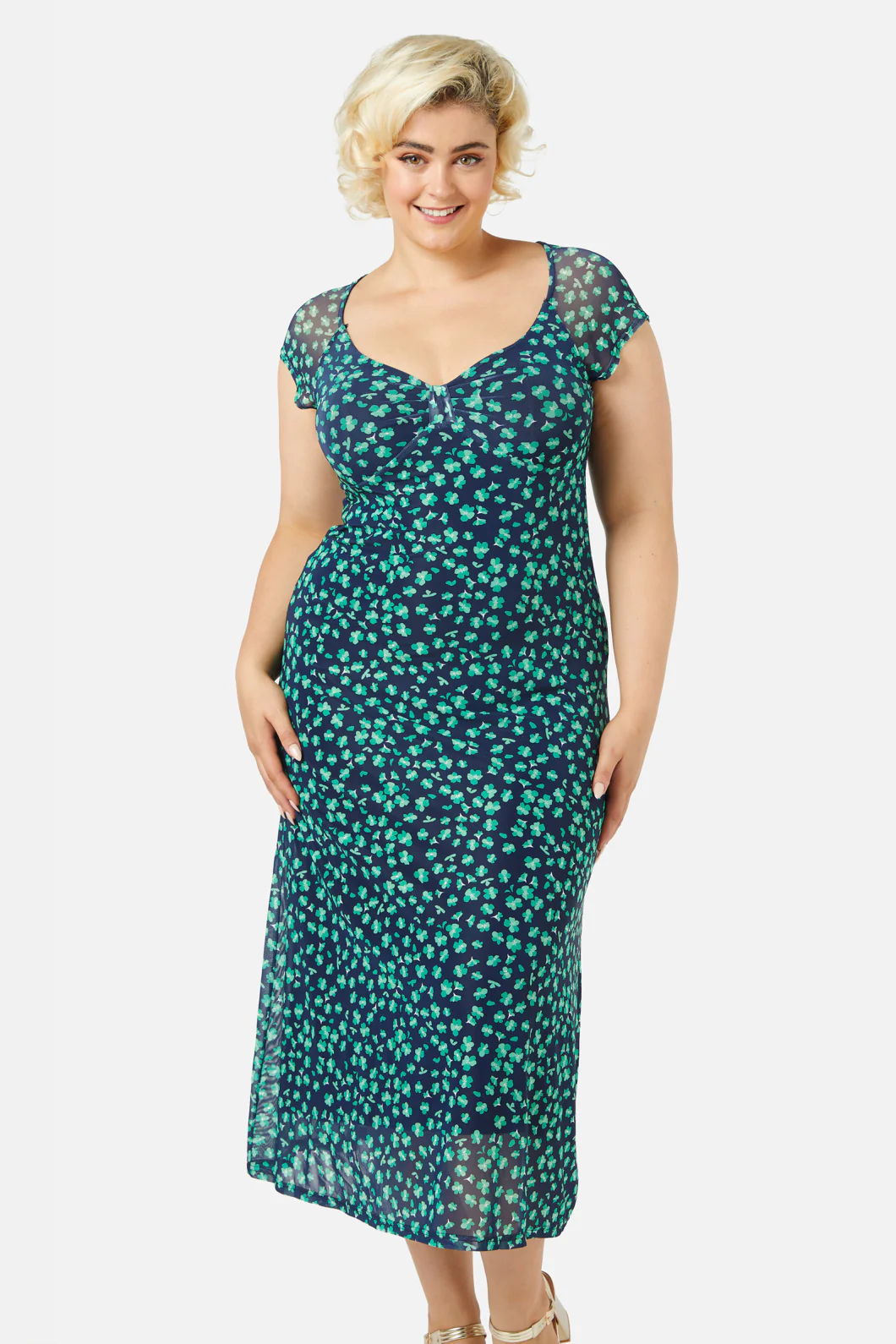 Mille Fleur Mesh Dress - Image 6