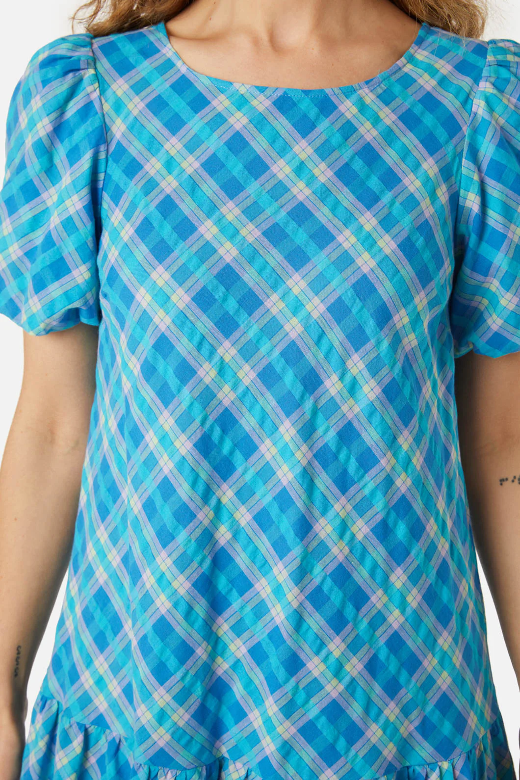 Miranda Check Mini Dress - Image 5