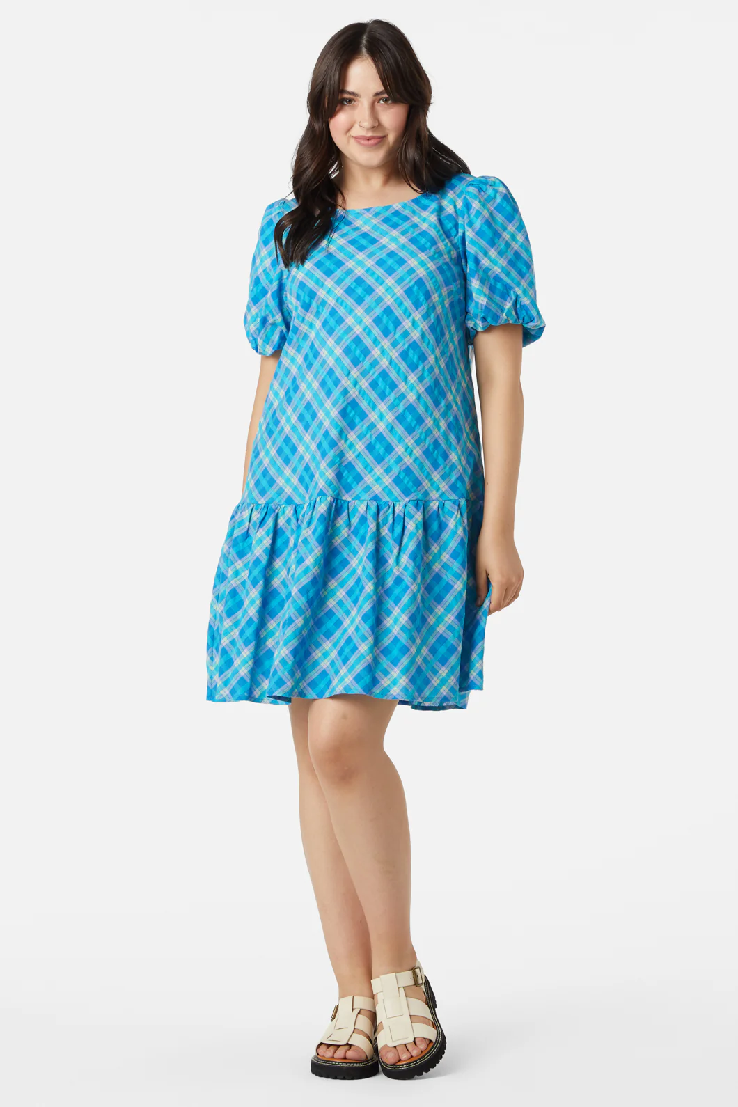 Miranda Check Mini Dress - Image 7