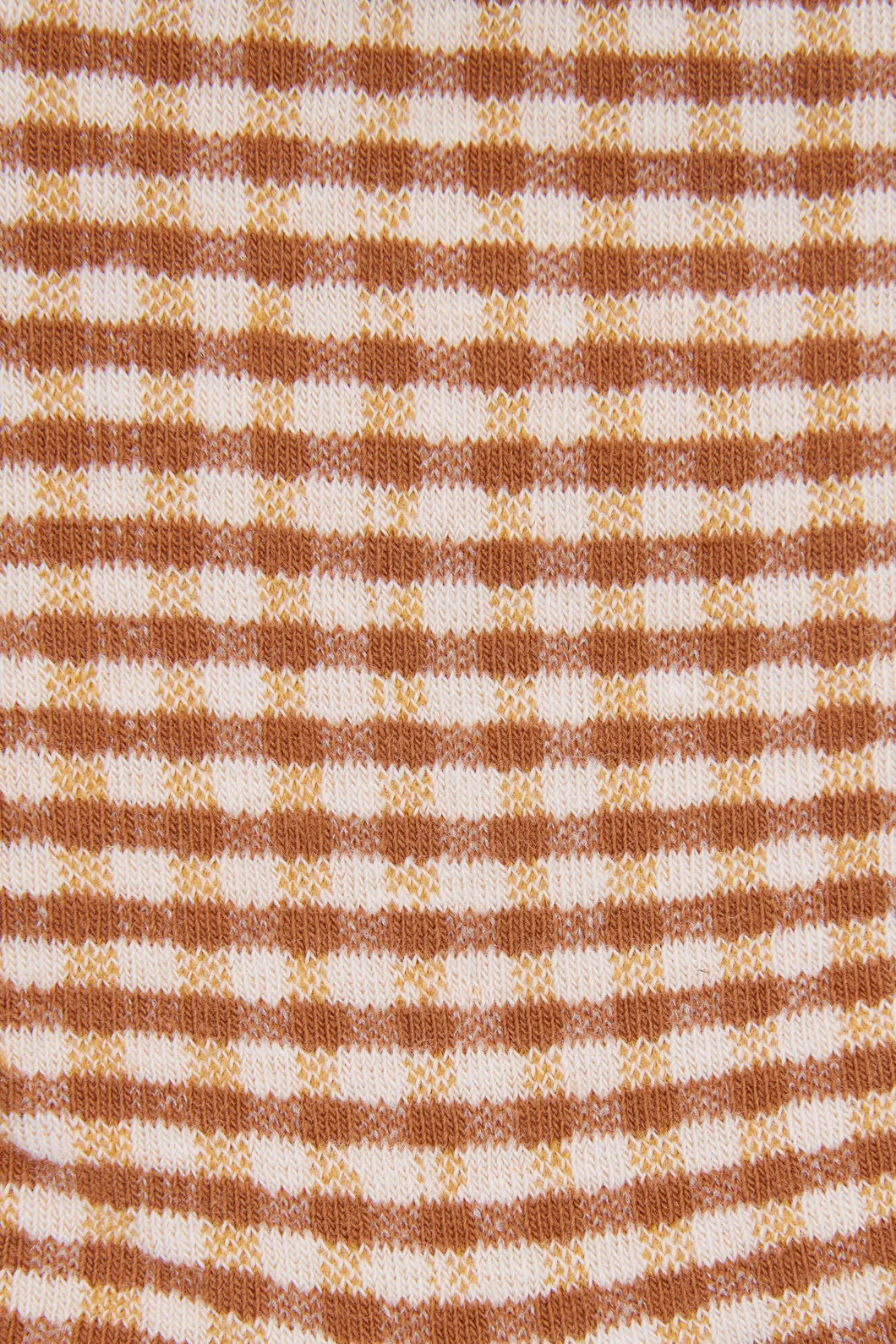 Mustard Check Ankle Sock - Image 2