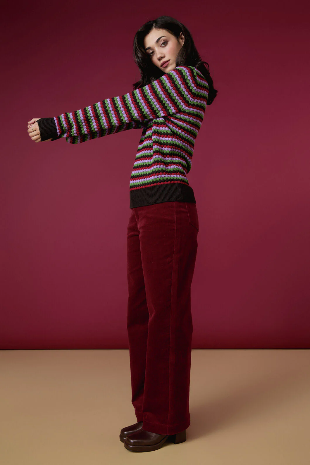 Nico Stripe Knit Jumper - Image 5