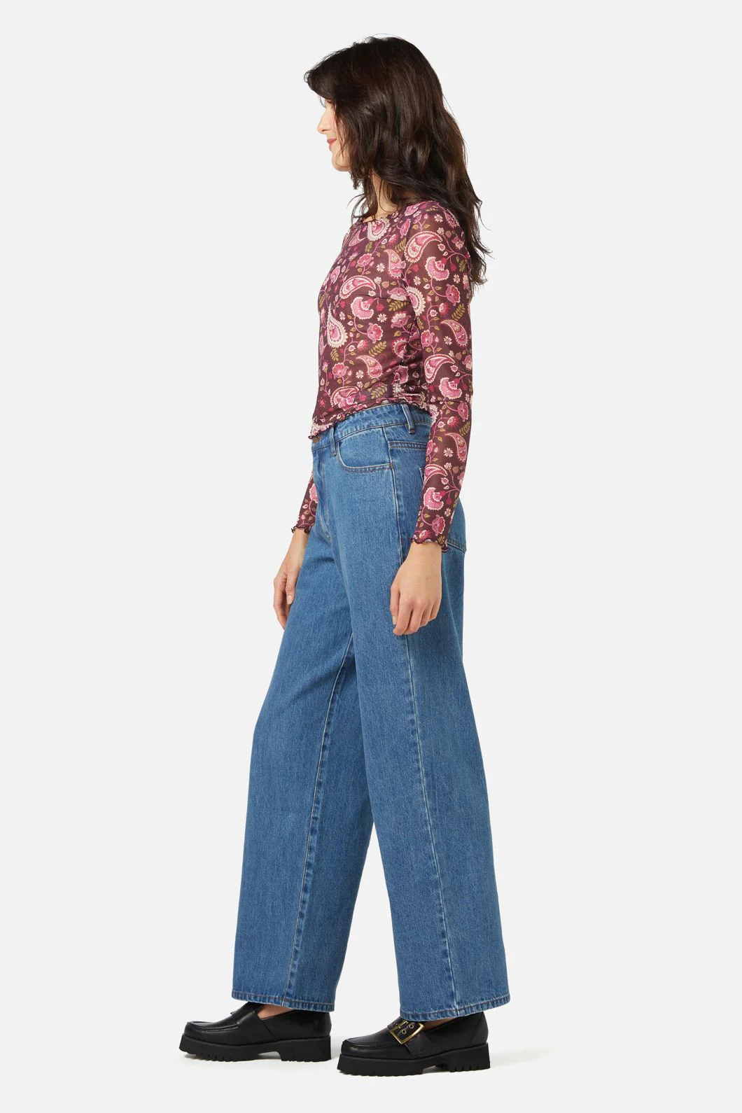Paisley Mesh Top - Image 3