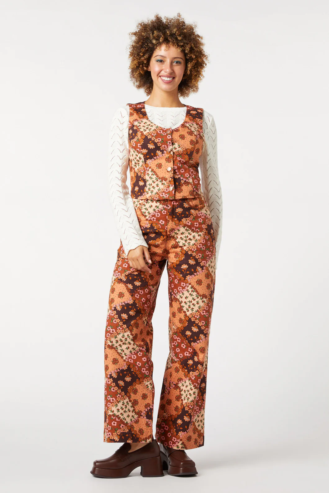 Patchwork Flower Vest - Image 2