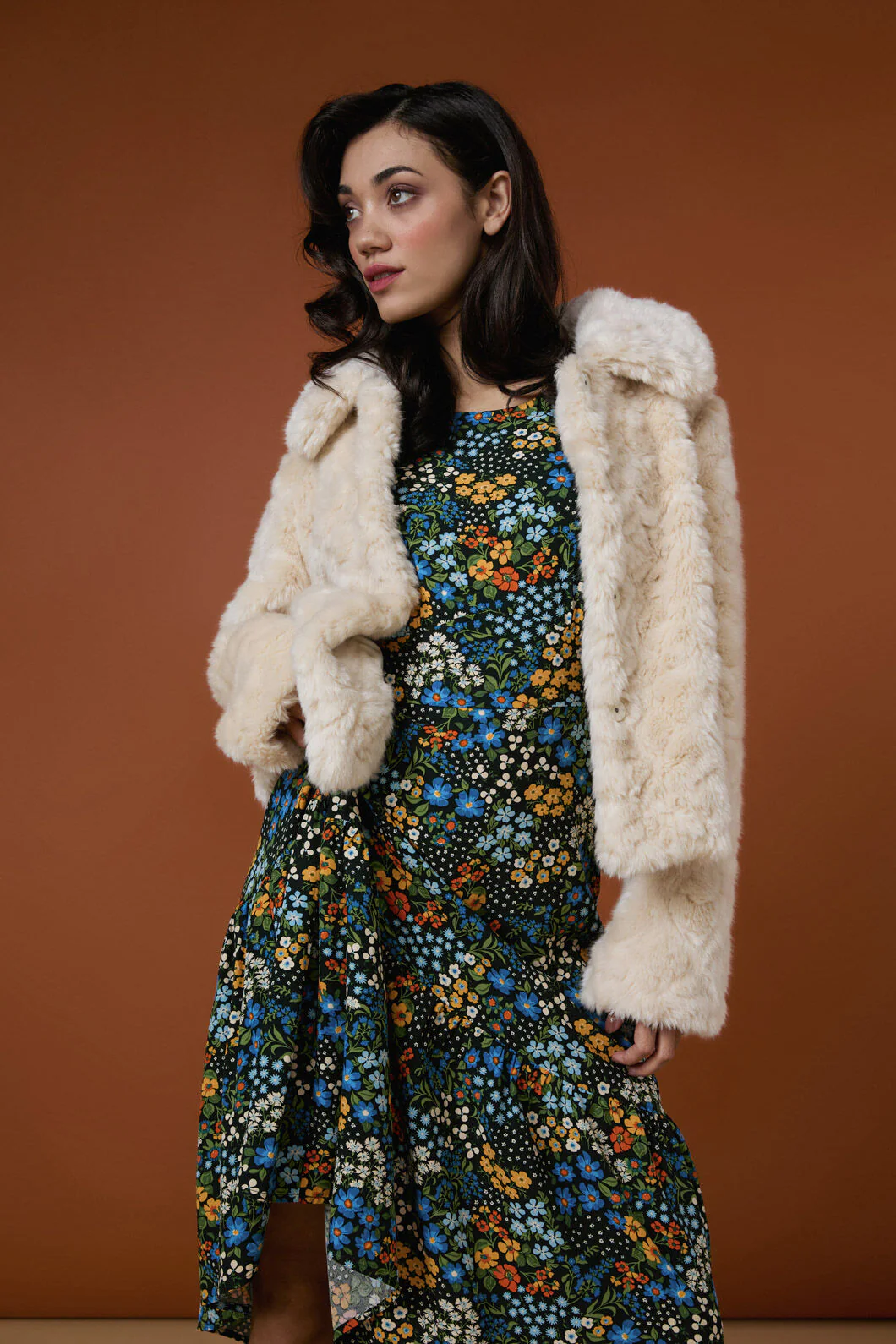 Penelope Faux Fur Jacket - Image 3