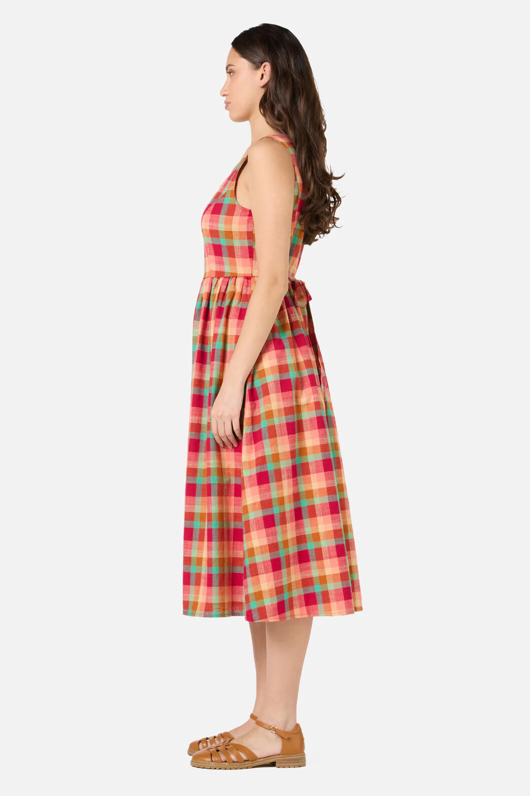 Piper Check Midi Dress - Image 3