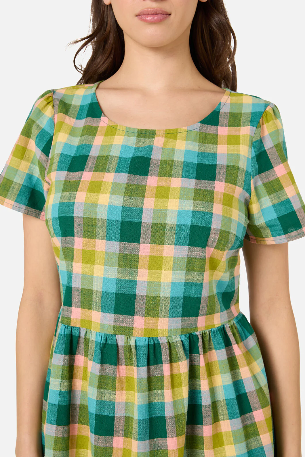 Piper Check Smock Dress - Image 5