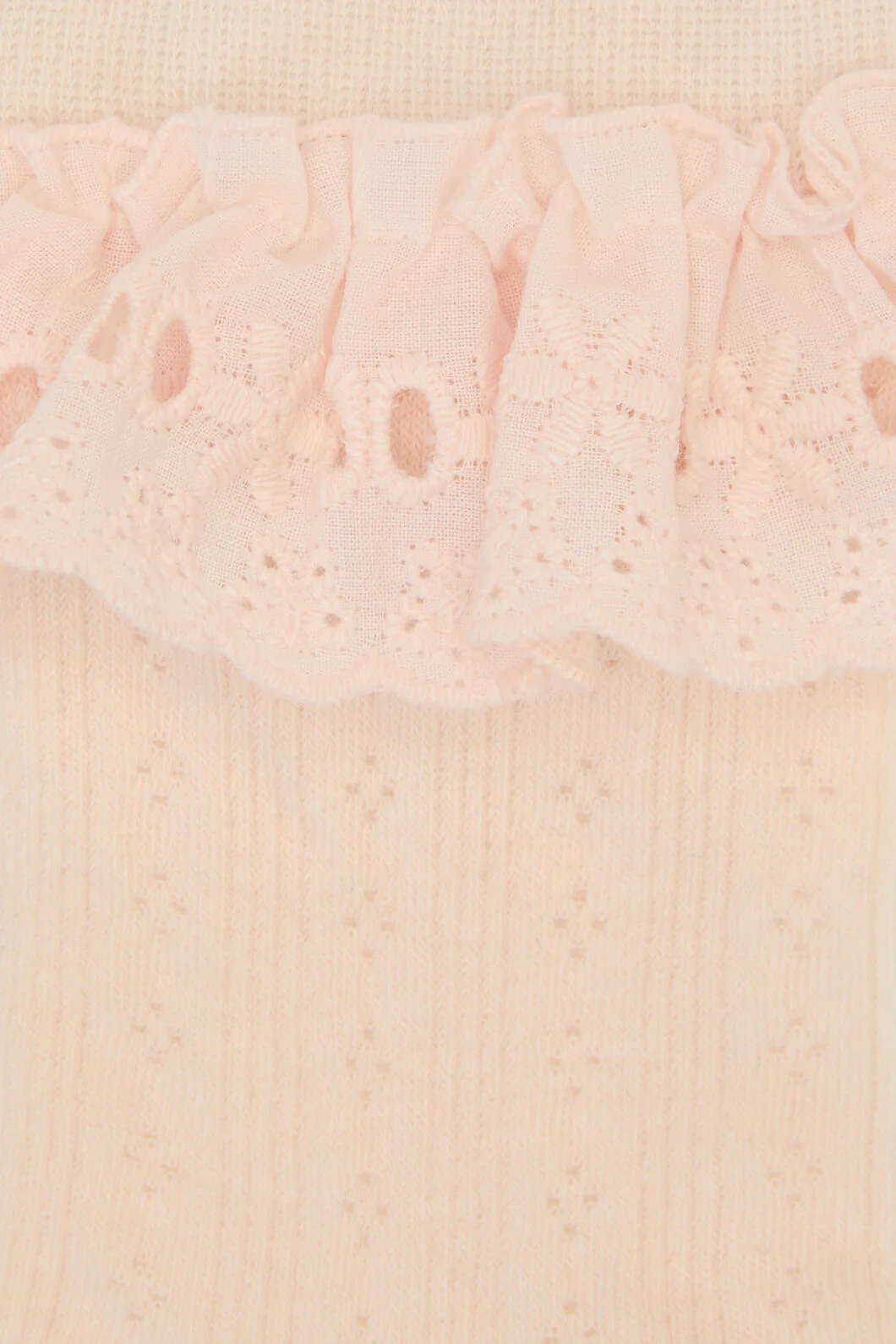 Pointelle Lace Frill Sock - Image 2