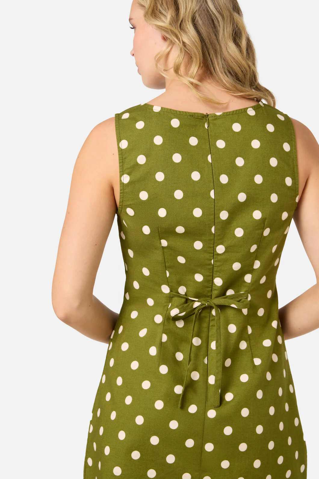 Polka Dot Shift Mini Dress - Image 10