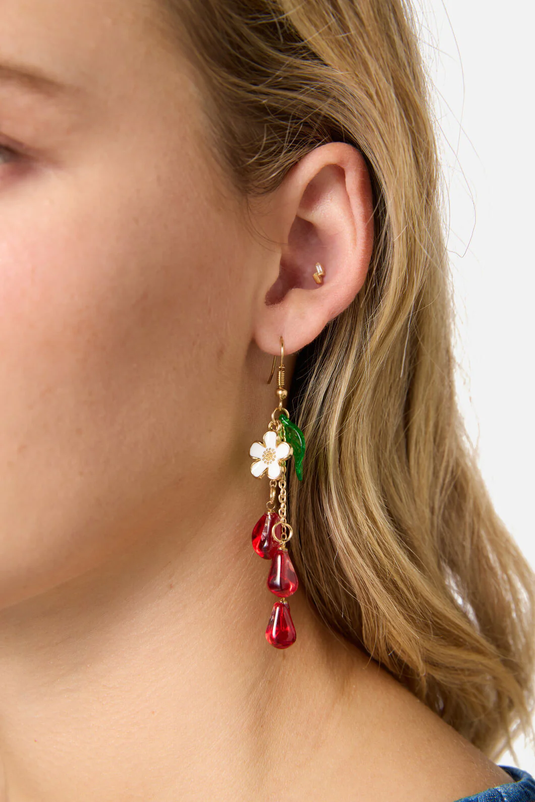 Pomegranate Seed & Daisy Earri - Image 2
