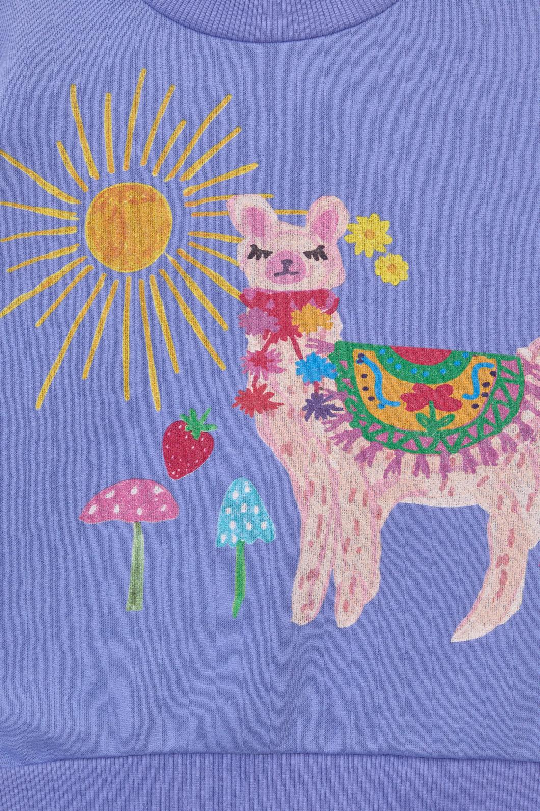 Pretty Llama Kids Sweater - Image 4