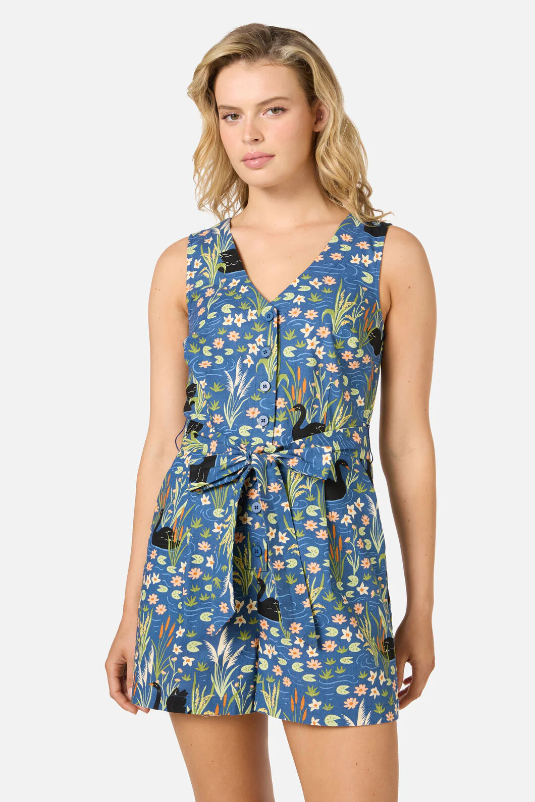 Pretty Swan Playsuit