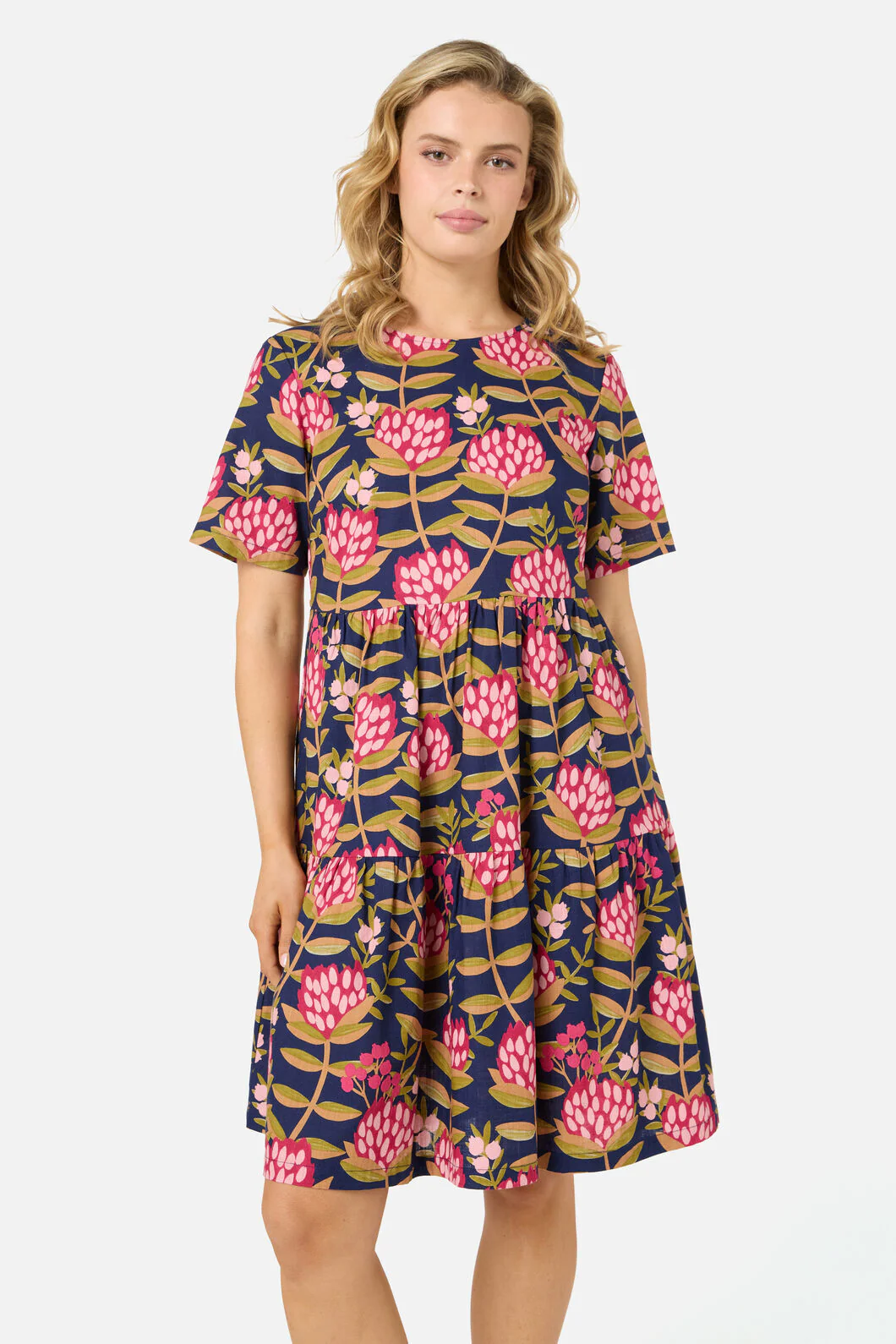 Protea Flower Smock Dress - Image 2