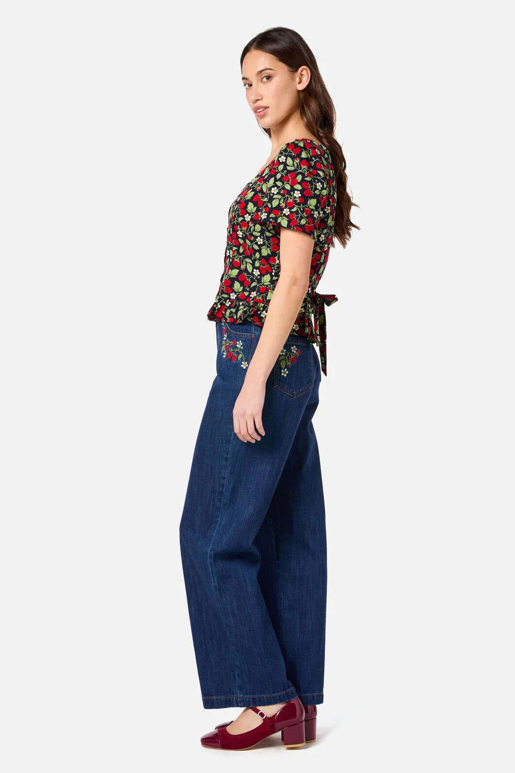 Raspberry Short Sleeve Top - Image 5