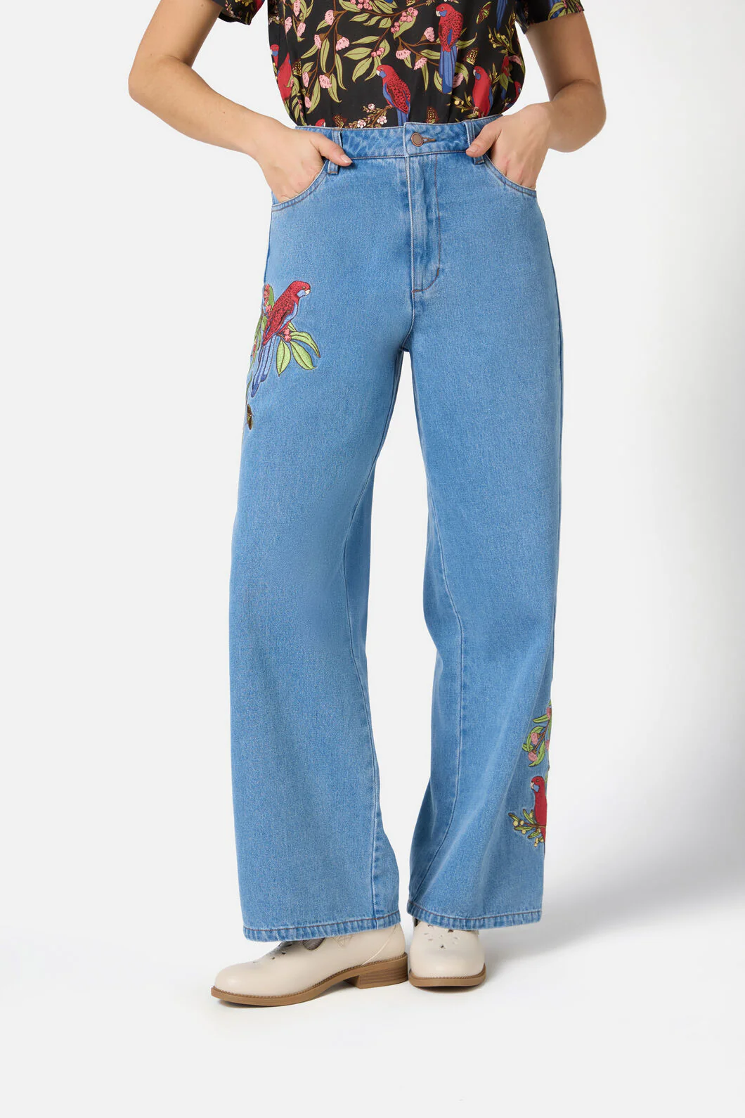 Rosella Embroidered Jean - Image 3