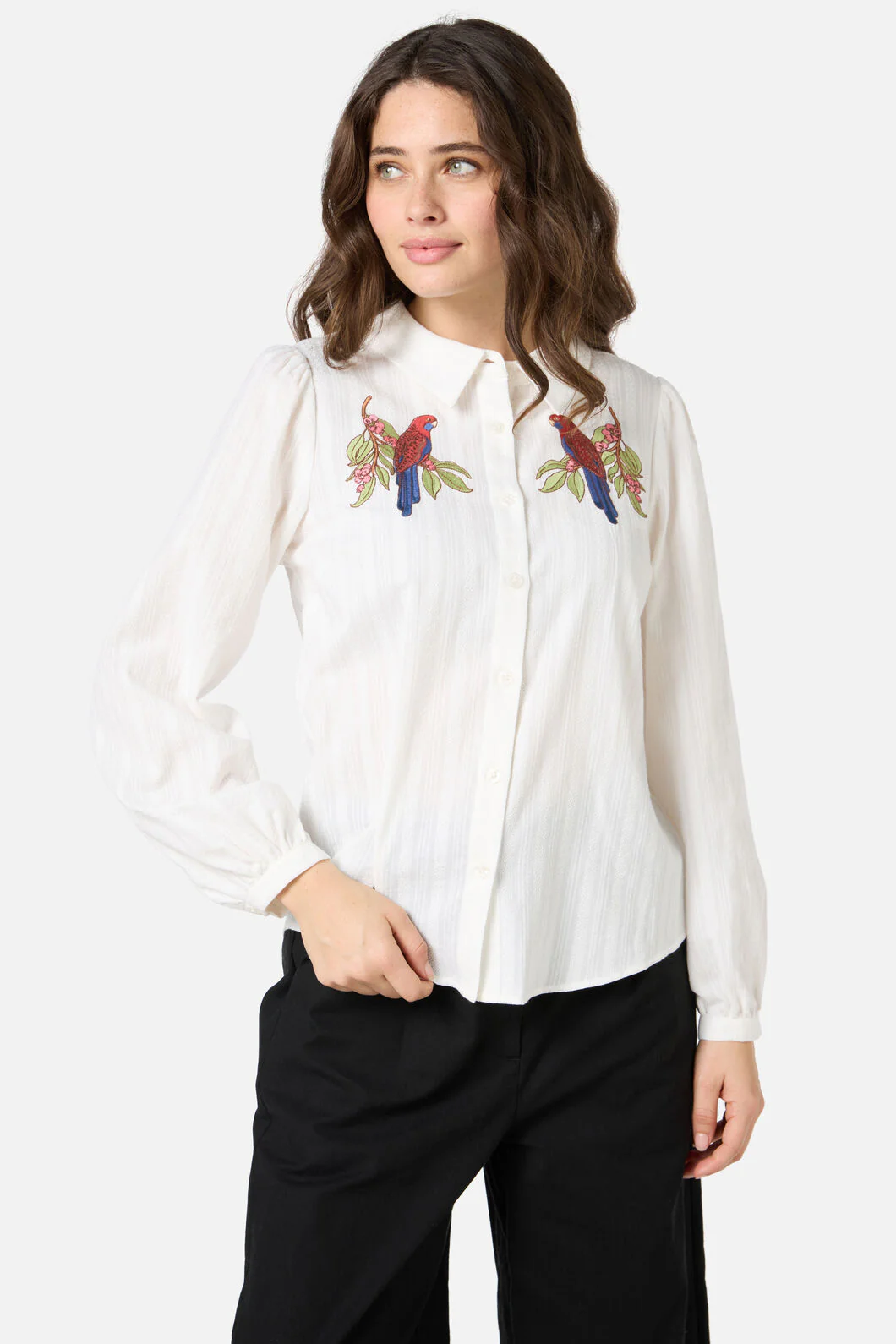 Rosella Embroidered Shirt - Image 4