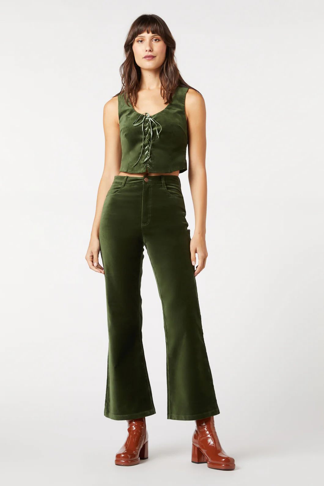 Sadie Velvet Flare Jean - Image 11
