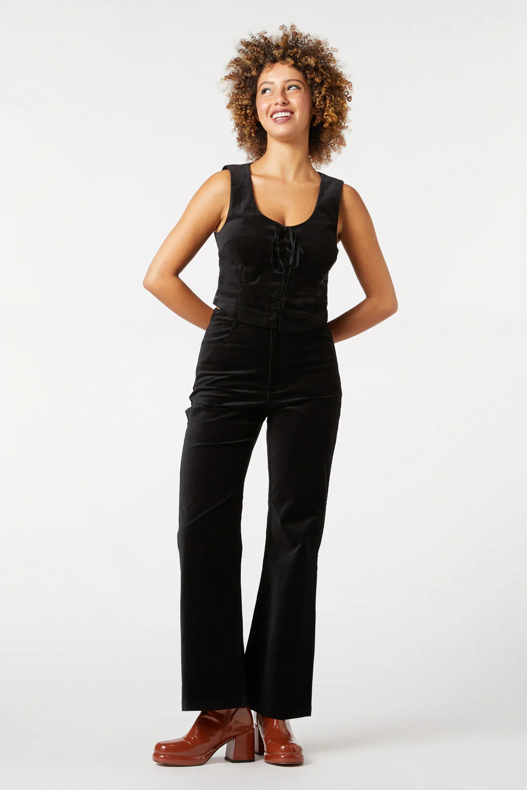 Sadie Velvet Vest - Image 4