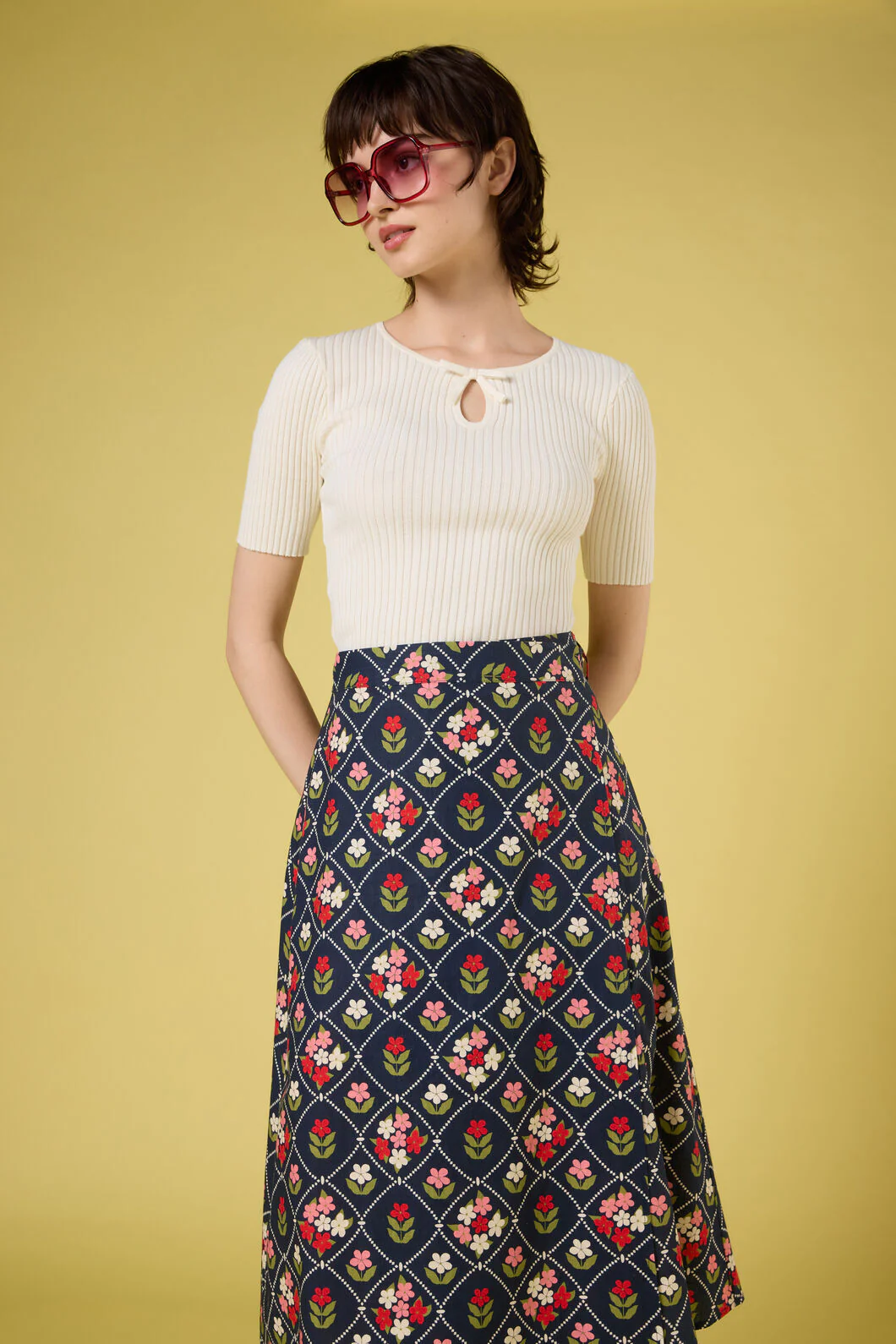 Sara Bow Knit Top - Image 7