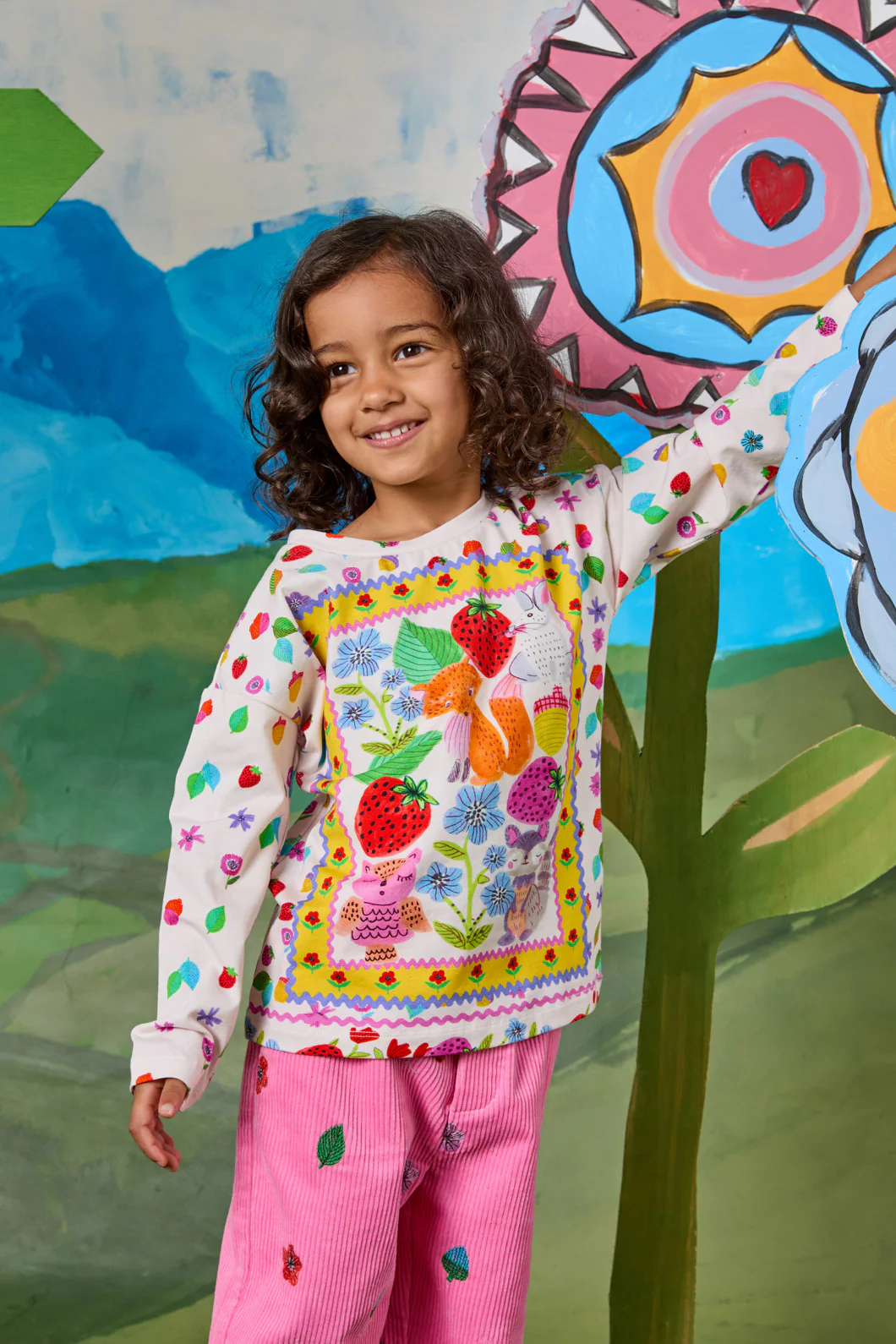 Scarf Kids LS Tee