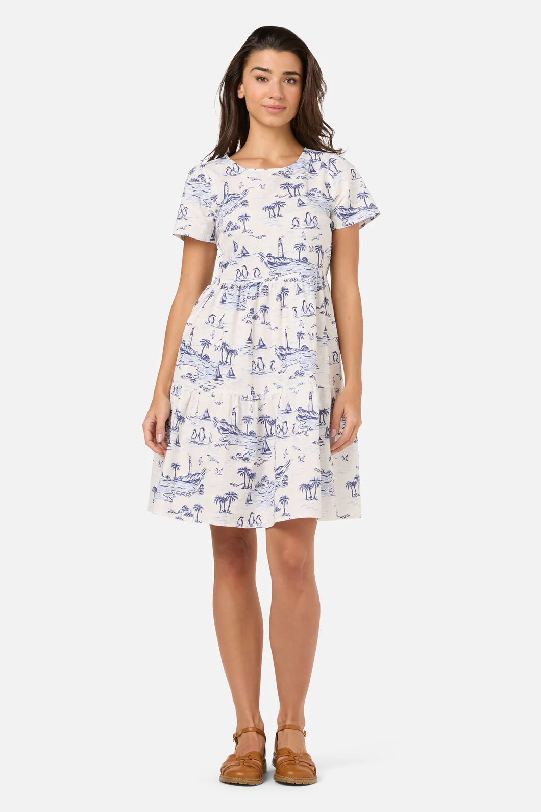 Seaside Toile Mini Dress - Image 3
