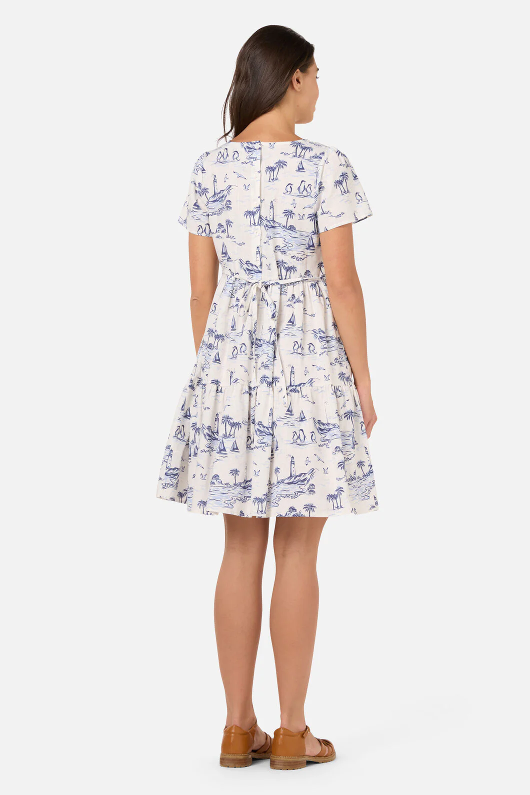 Seaside Toile Mini Dress - Image 4