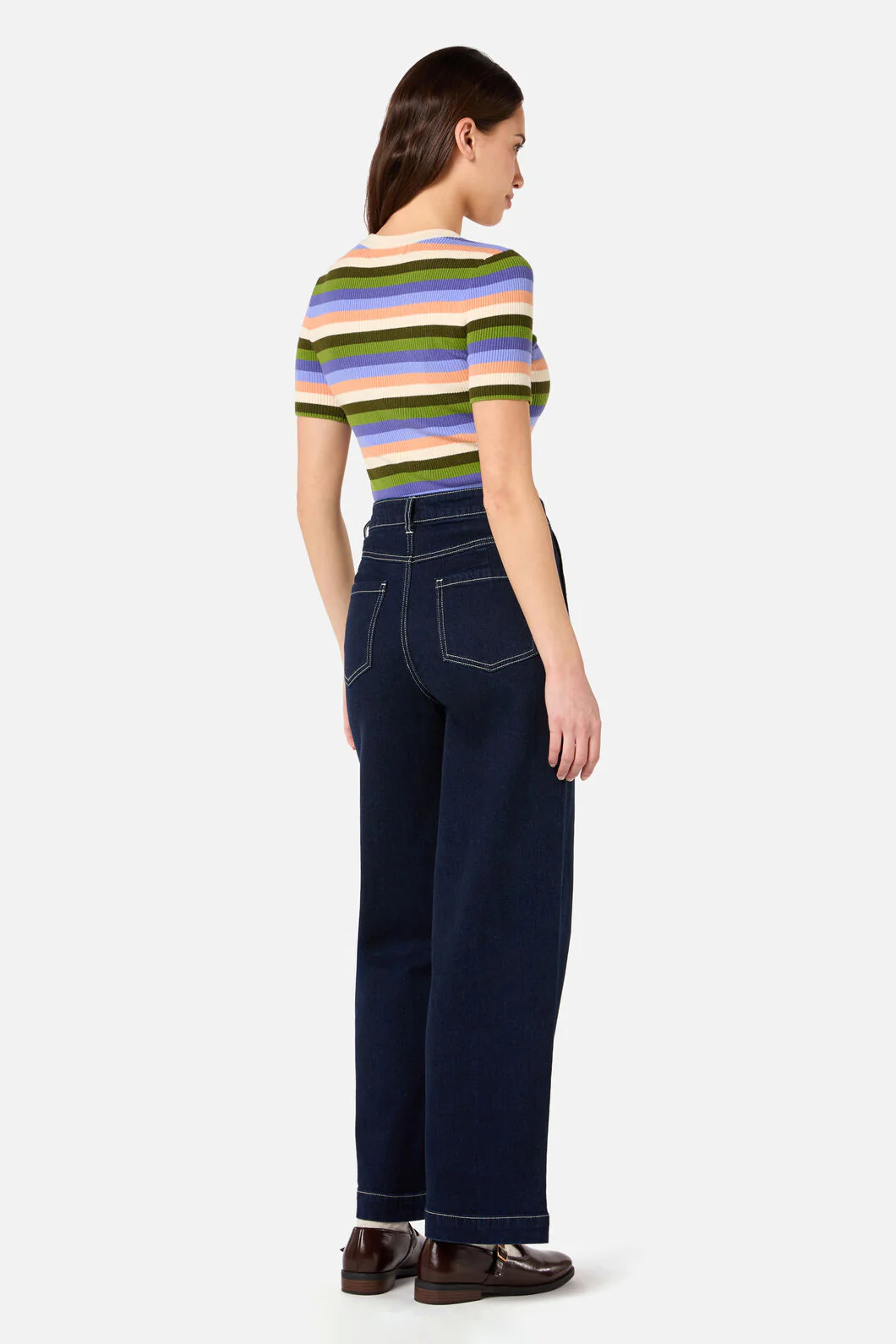 Skye Stripe Rib Knit Top - Image 11
