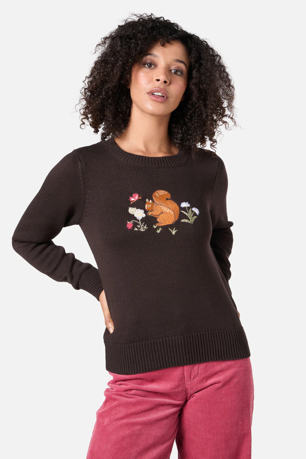 Squirrel Embroidered Jumper - Image 4