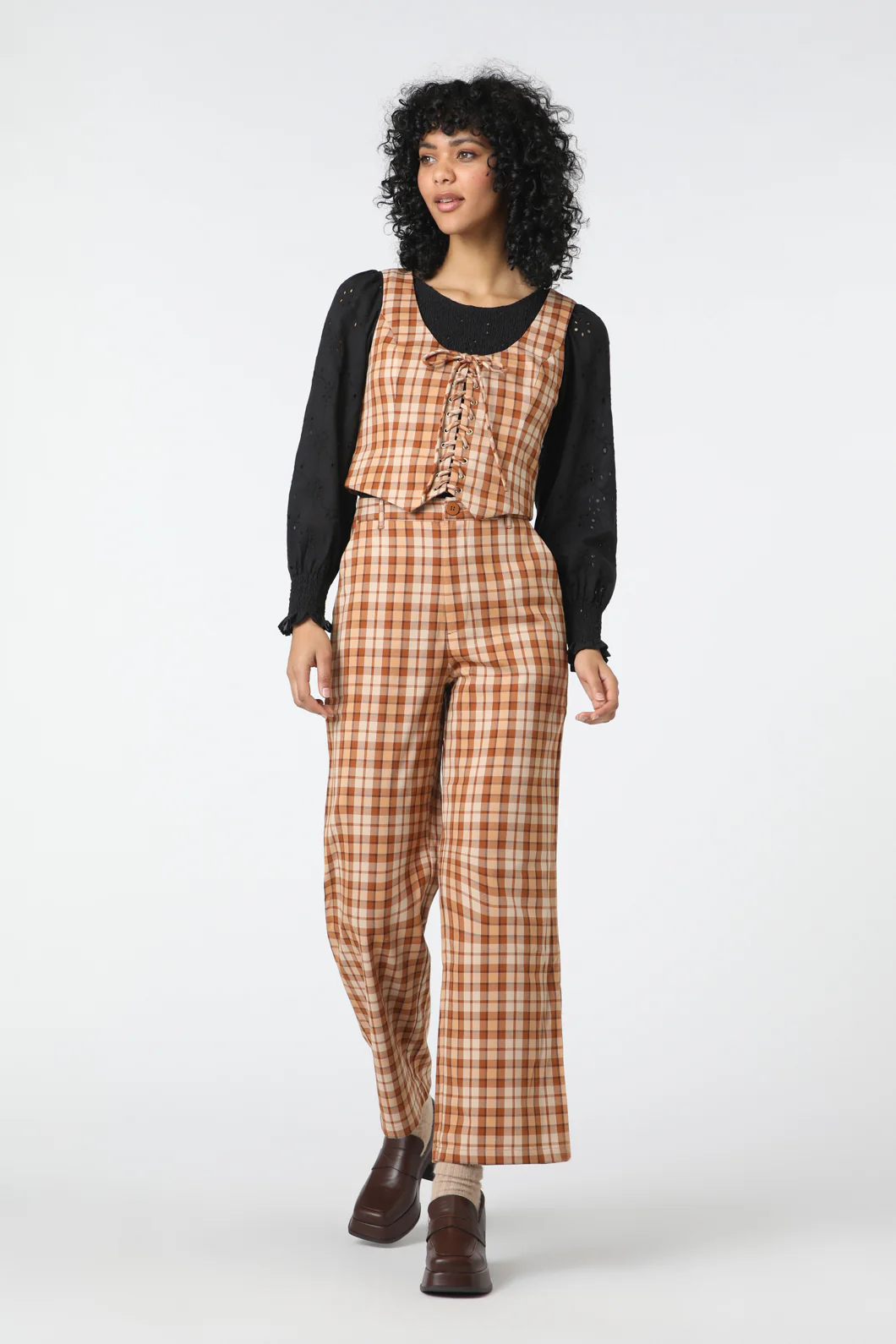 Stacey Check Vest - Image 2
