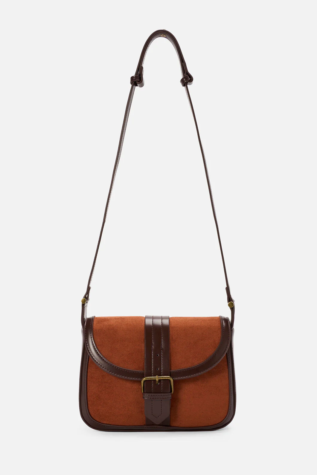 Suede Look Vintage Bag - Image 6